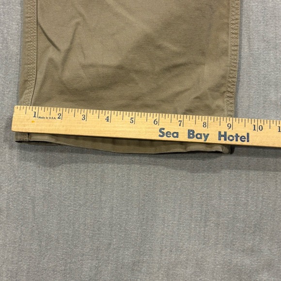 Duluth Trading Flex Fire Hose Pants Men 36x29 Beige Khaki Chino Workwear Stretch - Picture 9 of 11